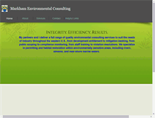 Tablet Screenshot of markhamenvironmental.com